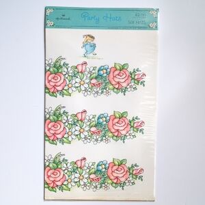 NEW Vintage 1980 Hallmark Joan Walsh Anglund Kids Floral Birthday Party Hats
